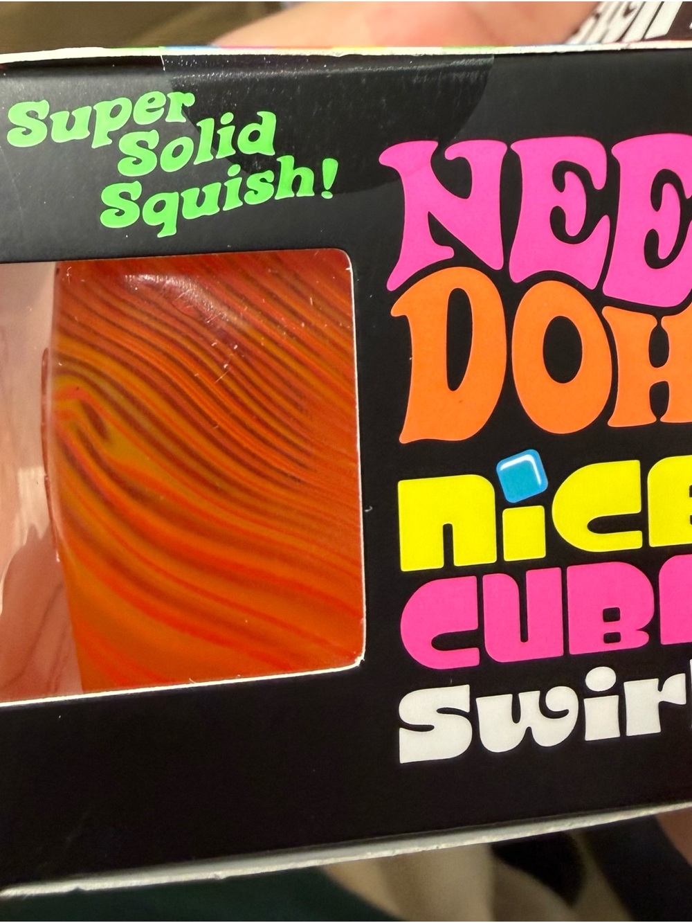 🧡❤️ RARE Nice Cube Swirl Super Solid Squish – Orange - Picture 3 of 4